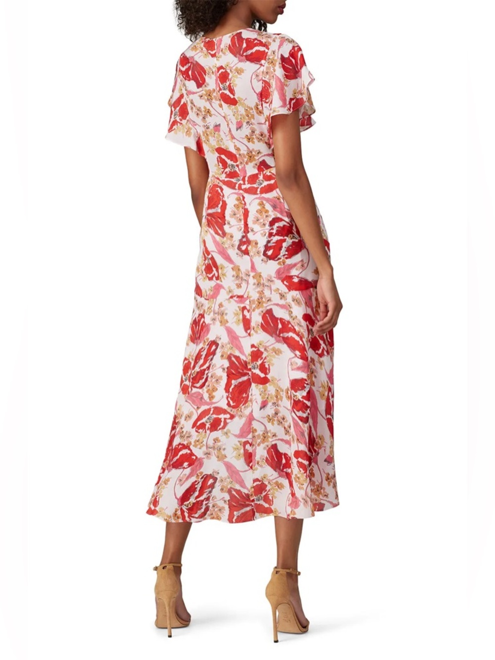 Parker Vivi Dress Silk Floral Dress 16 - Picture 2 of 15